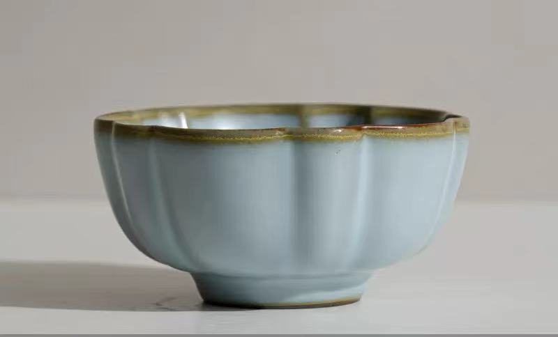 Song Dynasty Chinese retro-style Ruyao ceramic incense candle