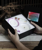New Chinese-style ceramic tea set and scented candles